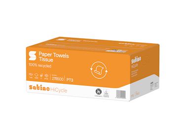 Satino HiCycle PT3 vouwhanddoek z-vouw 25x23cm 2-lgs