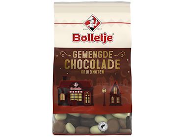 Bolletje Kruidnoten Chocolade Gemengd RFA MB zak 250gr
