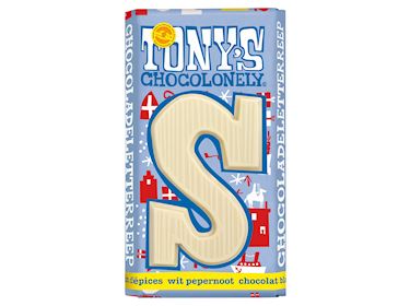 Tony's Chocolonely Letterreep Wit Pepernoot S 180gr