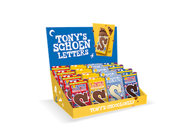 Tony's Chocolonely Letterreep 60x180gr Display